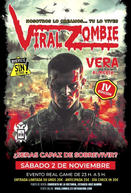 ENTRADAS VIRAL ZOMBIE 2 NOVIEMBRE 2024 VERA (ALMERÍA)