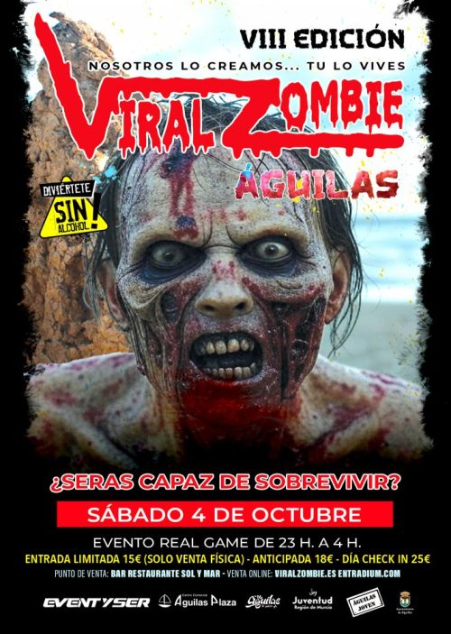 ENTRADAS VIRAL ZOMBIE 4 OCTUBRE 2025 ÁGUILAS (MURCIA)