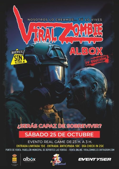 ENTRADAS VIRAL ZOMBIE 25 OCTUBRE ALBOX (ALMERÍA)