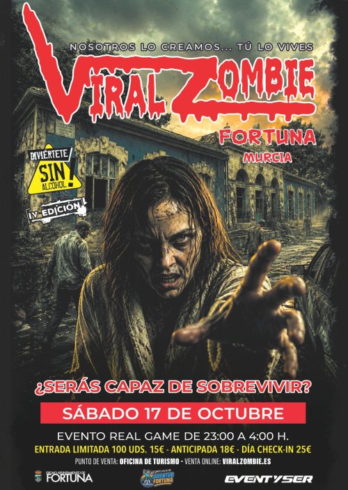 ENTRADAS VIRAL ZOMBIE 17 OCTUBRE 2026 FORTUNA (MURCIA)